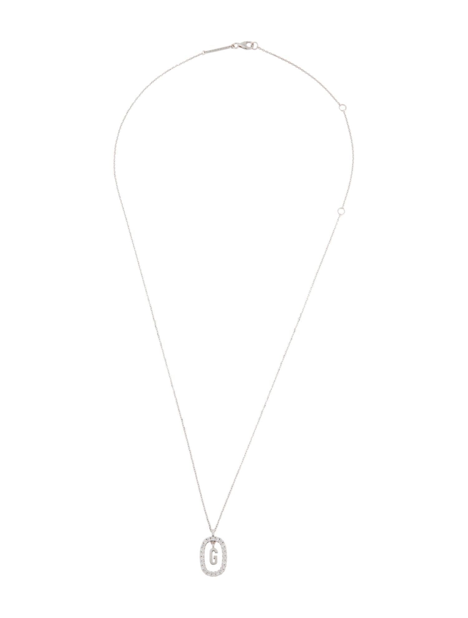 PDPAOLA 18K Lab-Grown Diamond Letter G Pendant Necklace